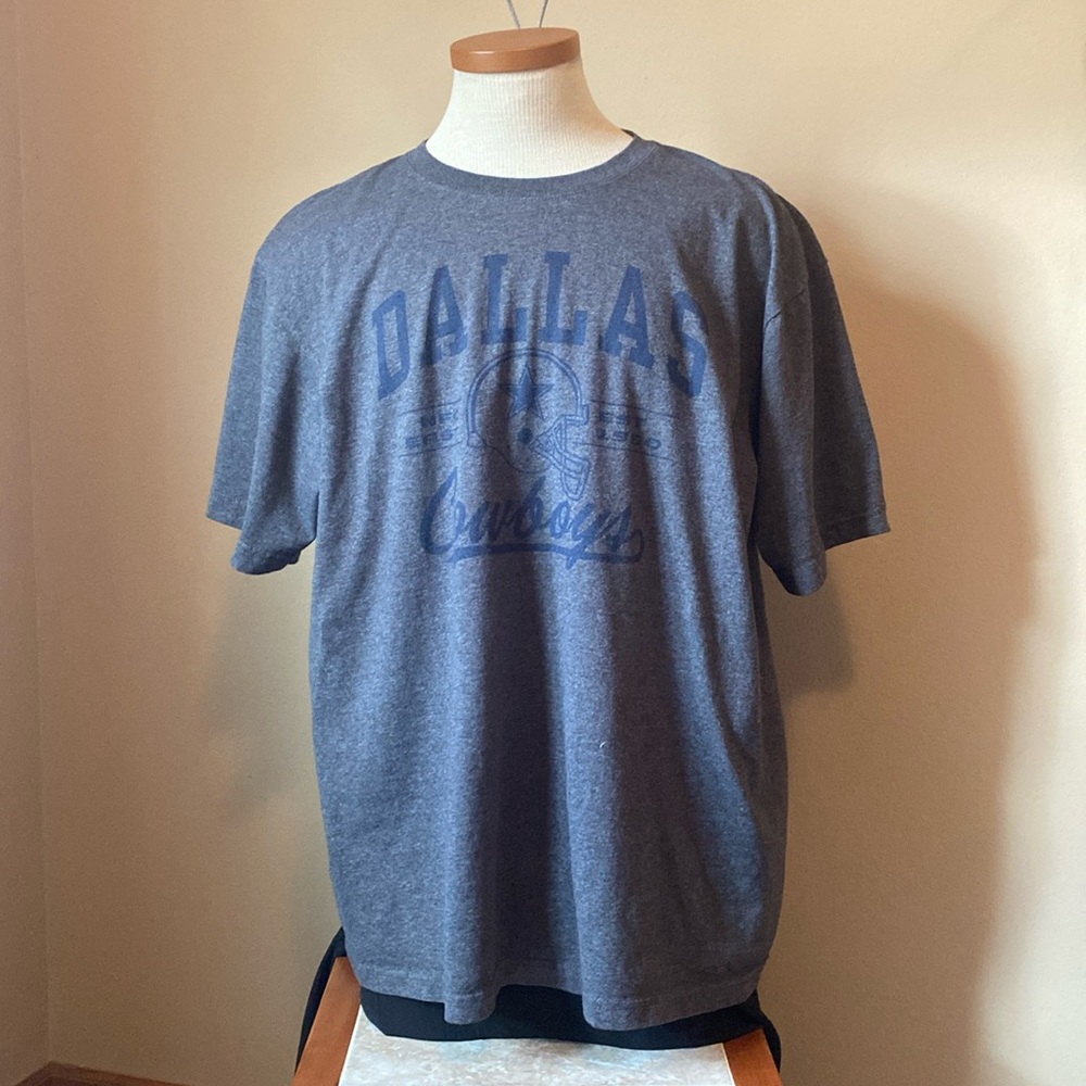 Gray Cowboys Football Short Sleeve T-shirt XL